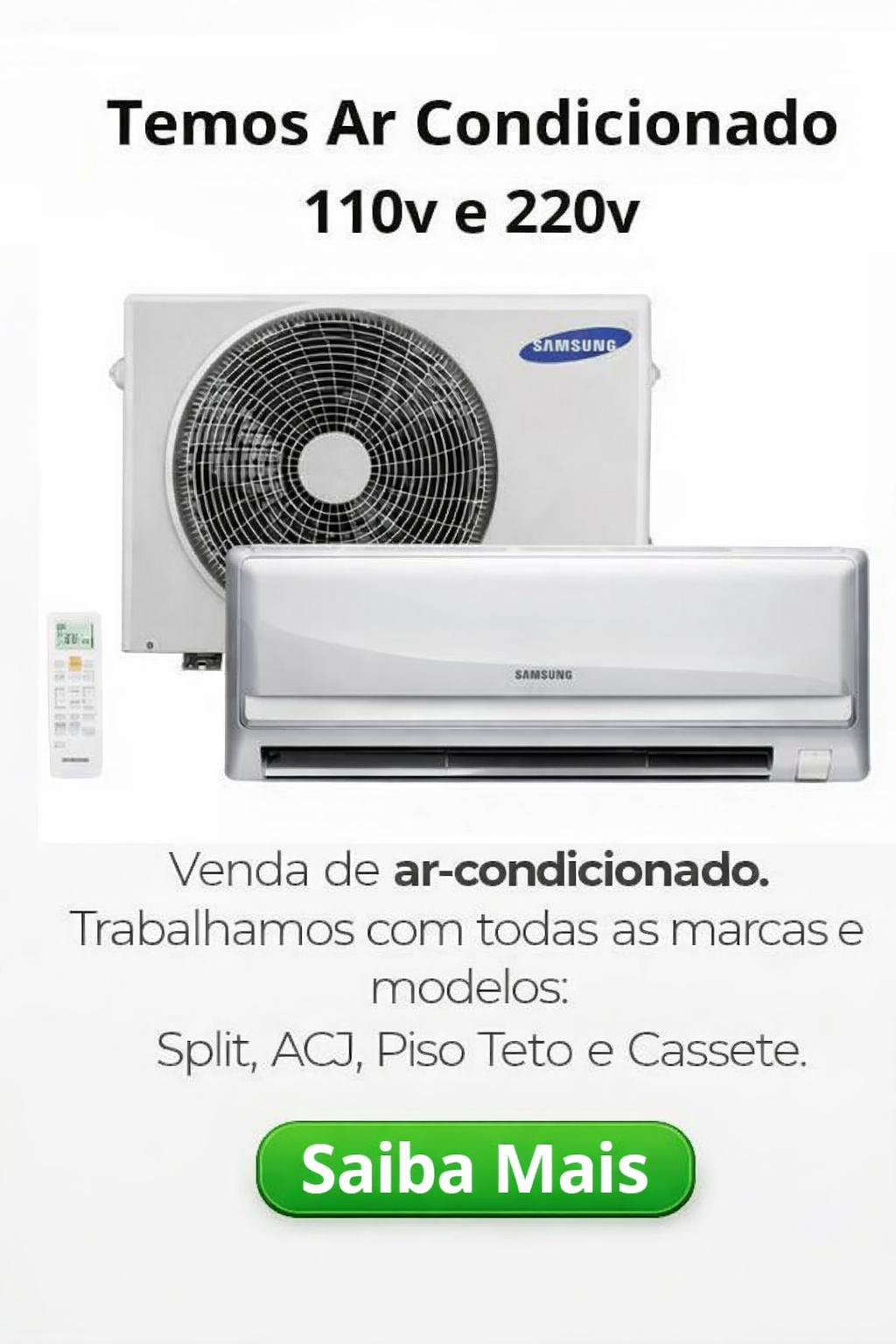 Catálogo de Ar-Condicionado 110V e 220V